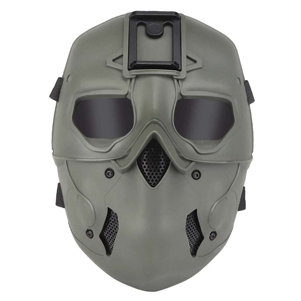 Masque tactique airsoft intégral avec couvre-chef 52–66 cm