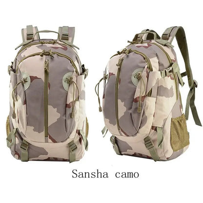 Sac à dos tactique 30L en Oxford 900D, mixte, camouflage ou uni