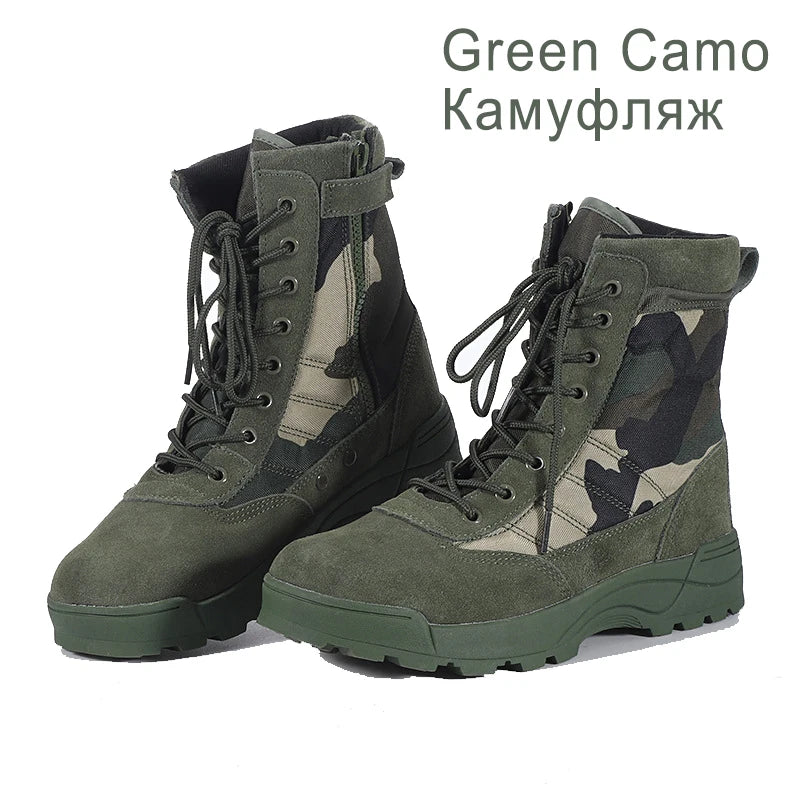 Bottes Tactiques Militaires Homme – Style Armée / Combat – Bottines de Sécurité Désert Résistantes - BLACKBEARD OUTDOOR INDUSTRIES