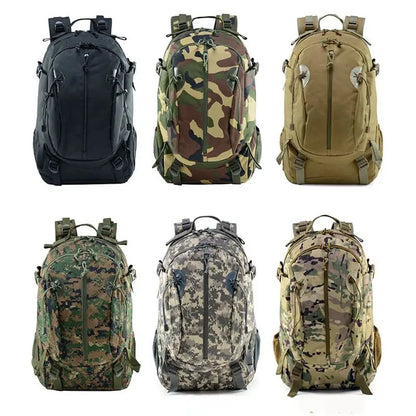 Sac à dos tactique 30L en Oxford 900D, mixte, camouflage ou uni
