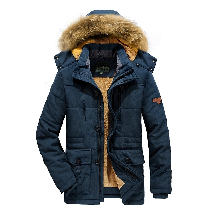 Parka Homme Hiver Coupe-Vent à Capuche Amovible – Polaire Chaude Grande Taille S-6XL - BLACKBEARD OUTDOOR INDUSTRIES