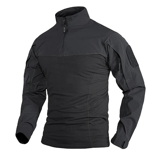 Chemise Tactique Manches Longues 1/4 Zip Ripstop TACVASEN – Outdoor Randonnée