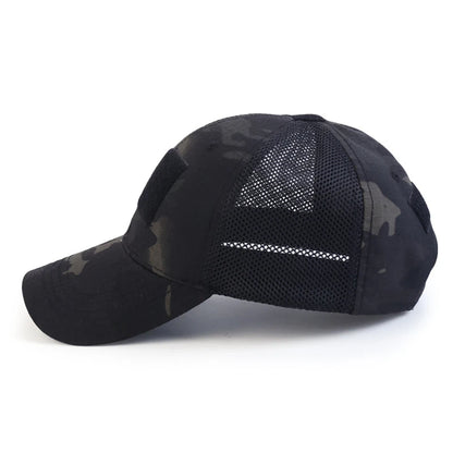 Casquette Multicam Camouflage Outdoor – Réglable, Maille Respirante – Tactique, Airsoft, Pêche, Chasse, Randonnée, Basket - BLACKBEARD OUTDOOR INDUSTRIES