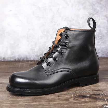 Boots Militaires Cuir Pleine Fleur Homme LASIBODELA