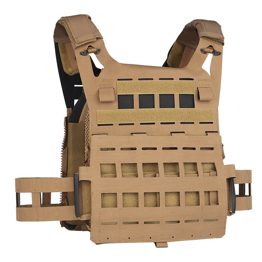 Gilet Tactique porte plaque MOLLE – Style Crye SPC/JPC, Mesh 3D, Chasse & Airsoft