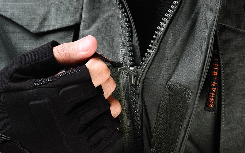 Veste Tactique M65 Camouflage Homme – Veste de Randonnée Imperméable avec Capuche - BLACKBEARD OUTDOOR INDUSTRIES