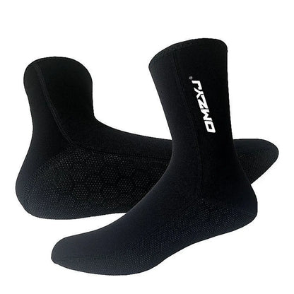 Chaussettes Néoprène 5MM Plongée – Haute Élasticité, Antidérapant | Surf, Snorkeling, Natation | XS à XL