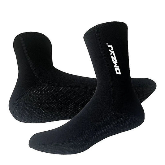 Chaussettes Néoprène 5MM Plongée – Haute Élasticité, Antidérapant | Surf, Snorkeling, Natation | XS à XL