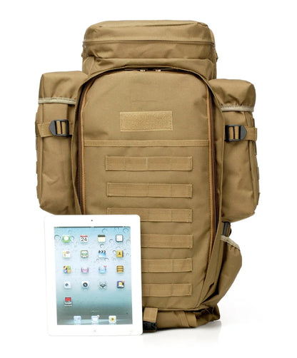 Sac à dos tactique combiné 65 L en Oxford 600D