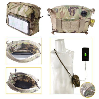 Sac à dos tactique pliable camouflage avec pochette détachable