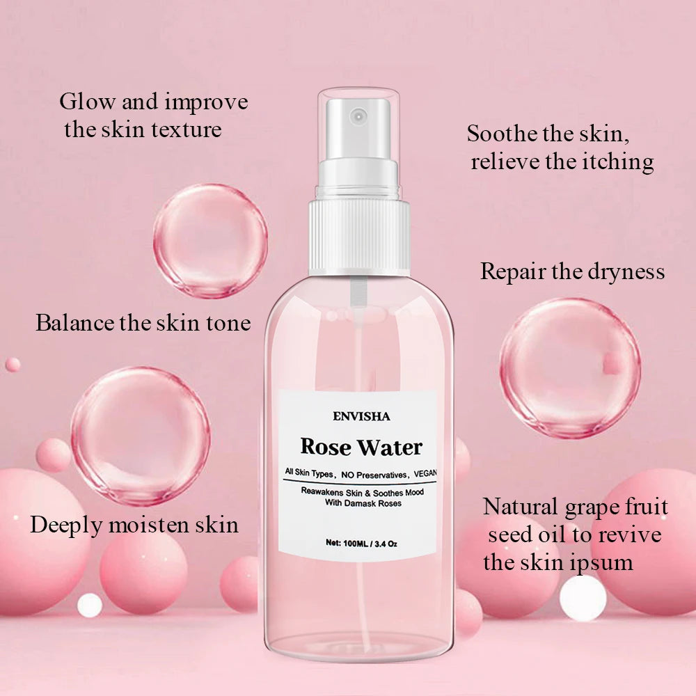 Lotion tonique visage à la rose 100 ml