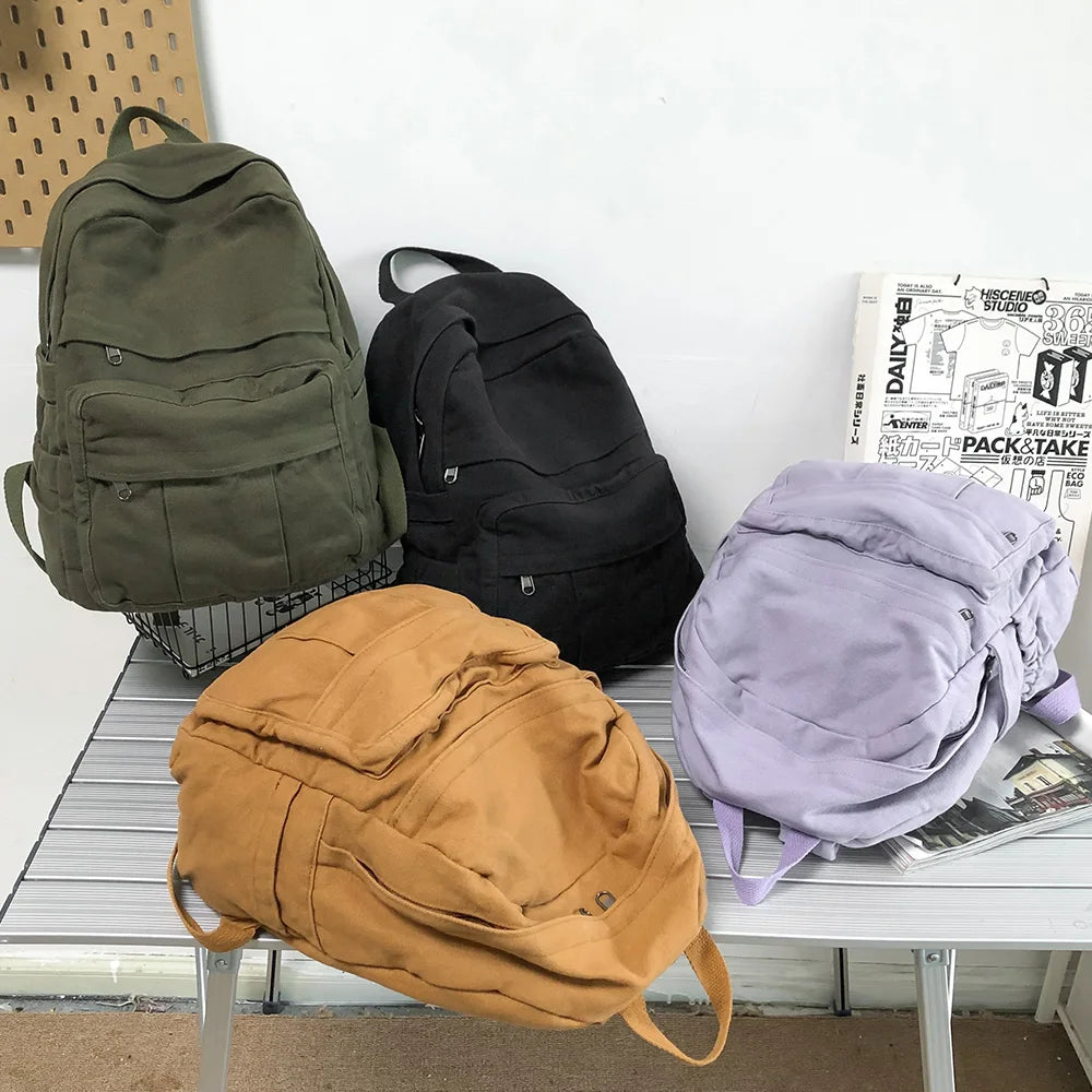 Sac à Dos Scolaire en Tissu pour Fille – Nouveau Sac à Dos Fashion Vintage - BLACKBEARD OUTDOOR INDUSTRIES