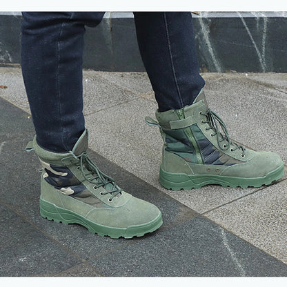 Bottes Tactiques Militaires Homme – Style Armée / Combat – Bottines de Sécurité Désert Résistantes - BLACKBEARD OUTDOOR INDUSTRIES