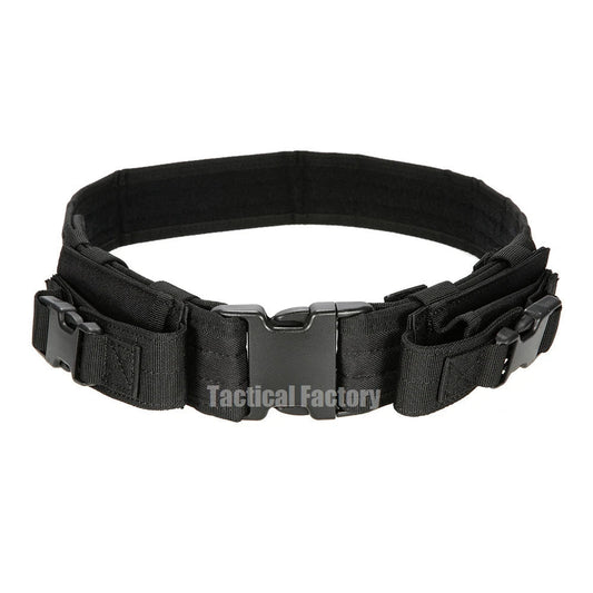 Ceinture Tactique de Combat avec Pochette pour Chargeur – Ceinture de Sécurité à Libération Rapide pour Entraînement Airsoft et Chasse BLACKBEARD OUTDOOR INDUSTRIES