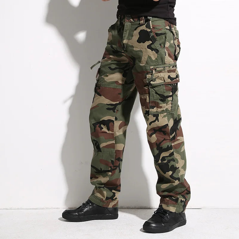 Pantalon Cargo Tactique Camouflage Homme Oversize – Imperméable, Multi-Poches, Style Militaire - BLACKBEARD OUTDOOR INDUSTRIES