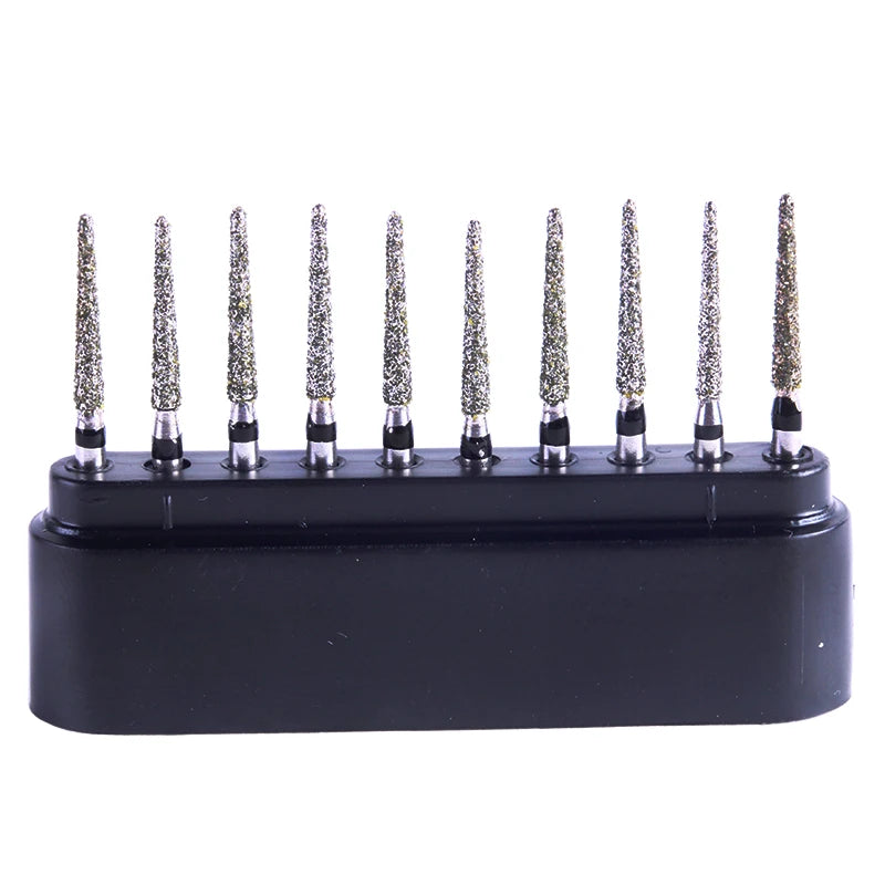 AZDENT Lot de 10 Fraises Dentaires Diamantées Ball Round Type FG 1.6mm – 25mm pour Turbine Haute Vitesse Ma boutique