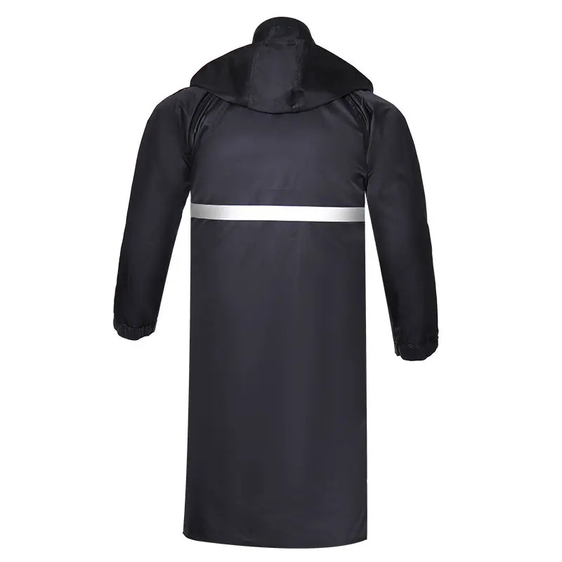 Imperméable Long Réfléchissant Unisexe – Hivizi Étanche • Respirant • Séchage Rapide • Capuche Escamotable - BLACKBEARD OUTDOOR INDUSTRIES