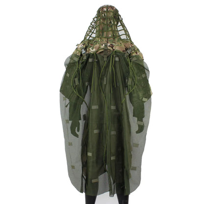 Combinaison Ghillie Tactique ROCOTACTICAL – Cagoule Viper 3D, Bandes Feuillages, Sniper Chasse Airsoft