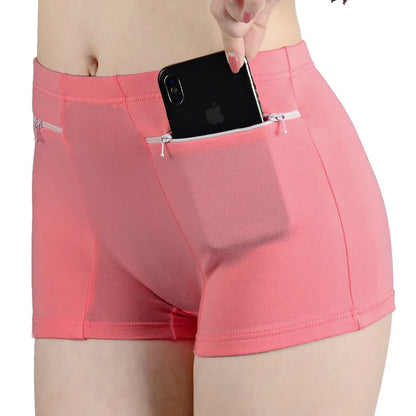 Short Anti-Vol pour Femme – Sous-Vêtement en Coton Doux avec Poches, BLACKBEARD OUTDOOR INDUSTRIES