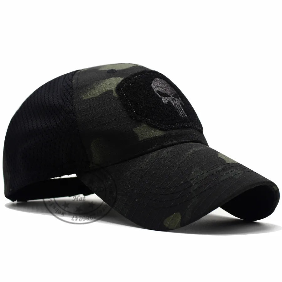 Casquette Tactique LIBERWOOD Skull Operator – Style SWAT, Forces Spéciales, Airsoft & Outdoor - BLACKBEARD OUTDOOR INDUSTRIES