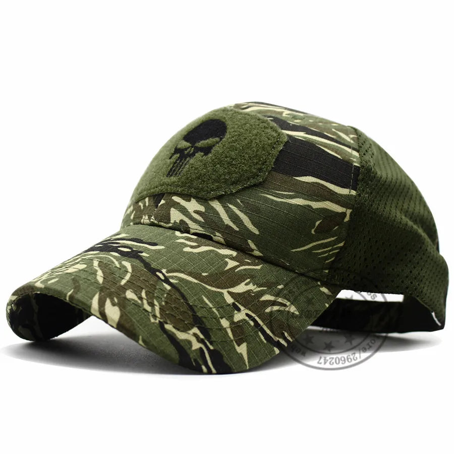 Casquette Tactique LIBERWOOD Skull Operator – Style SWAT, Forces Spéciales, Airsoft & Outdoor - BLACKBEARD OUTDOOR INDUSTRIES