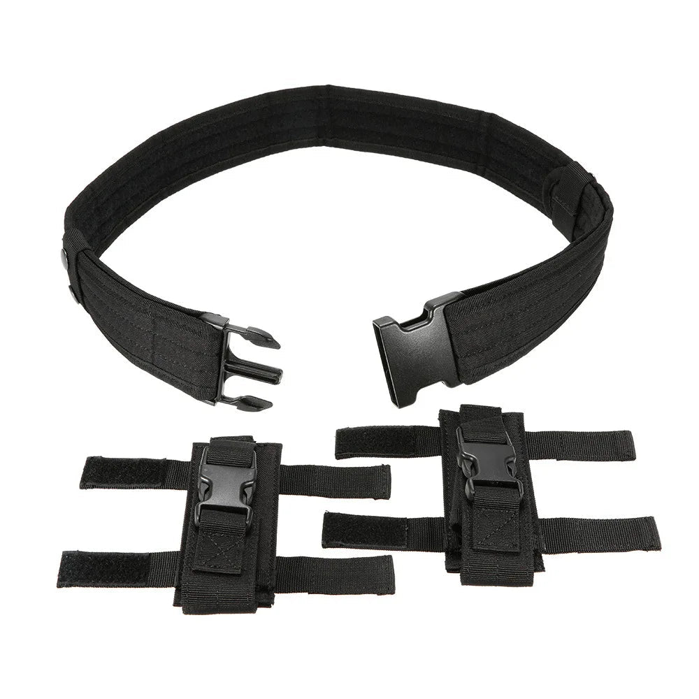 Ceinture Tactique de Combat avec Pochette pour Chargeur – Ceinture de Sécurité à Libération Rapide pour Entraînement Airsoft et Chasse BLACKBEARD OUTDOOR INDUSTRIES
