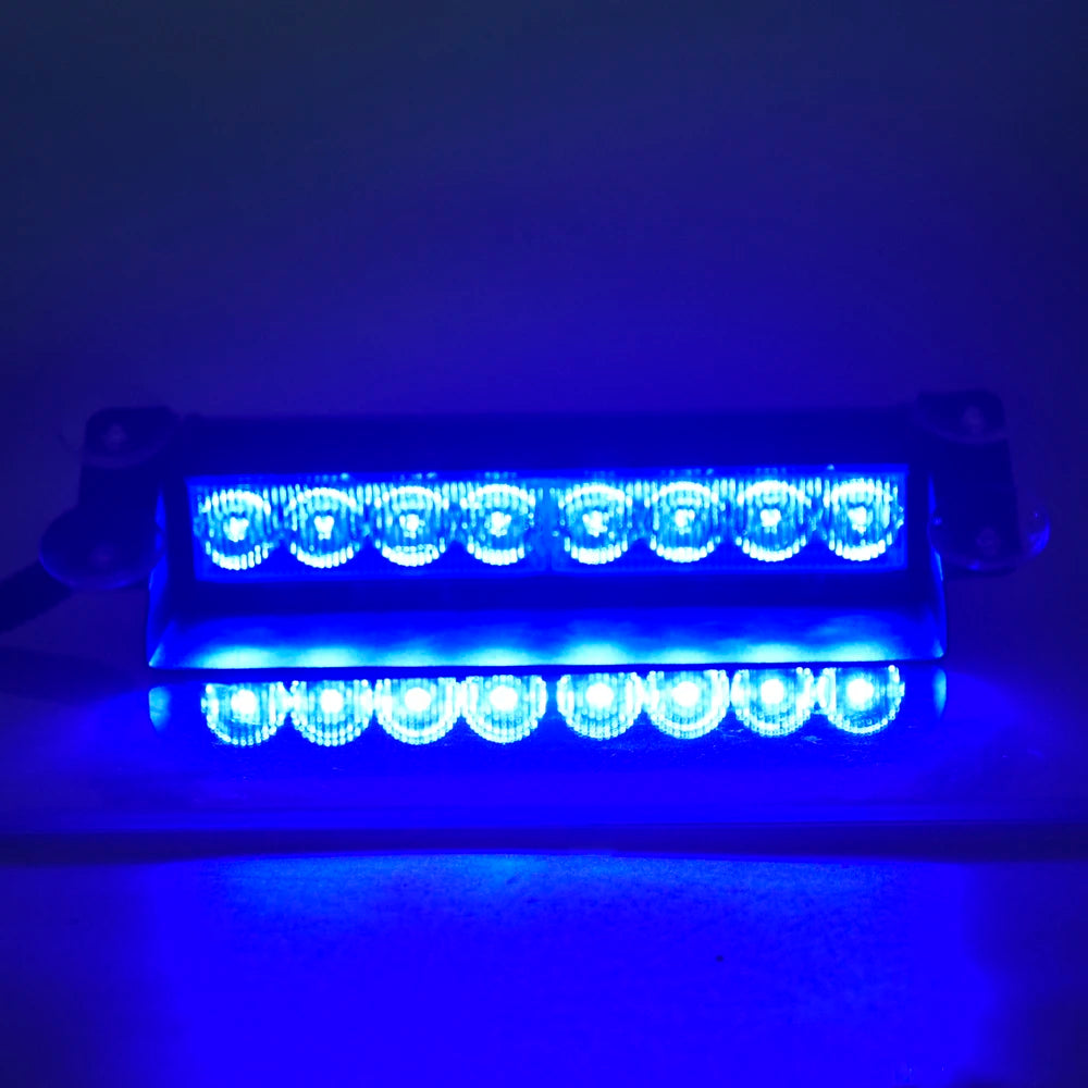 Gyrophare LED Stroboscopique Police — Feux d'Urgence Bleu 12V - BLACKBEARD OUTDOOR INDUSTRIES
