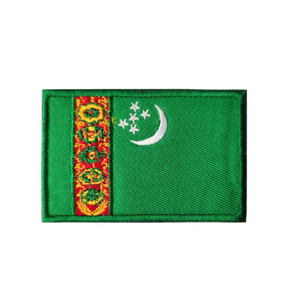 Patch Drapeau Brodé 3D Moyen-Orient & Asie du Sud – Velcro Hook & Loop, 8x5 cm, 25 Pays - BLACKBEARD OUTDOOR INDUSTRIES