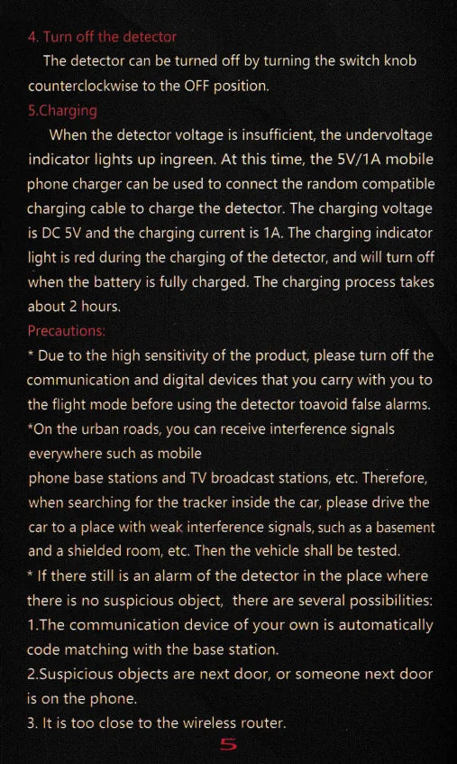 Détecteur de signaux portatif Hk-809 Ma boutique