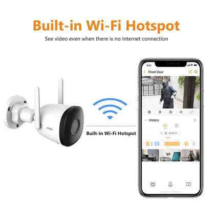 Lot de 3 Caméras IMOU Bullet 2C 4MP – Caméra WiFi Extérieure avec Détection Humaine IA, Vision Nocturne 30m & Étanchéité IP67 Ma boutique