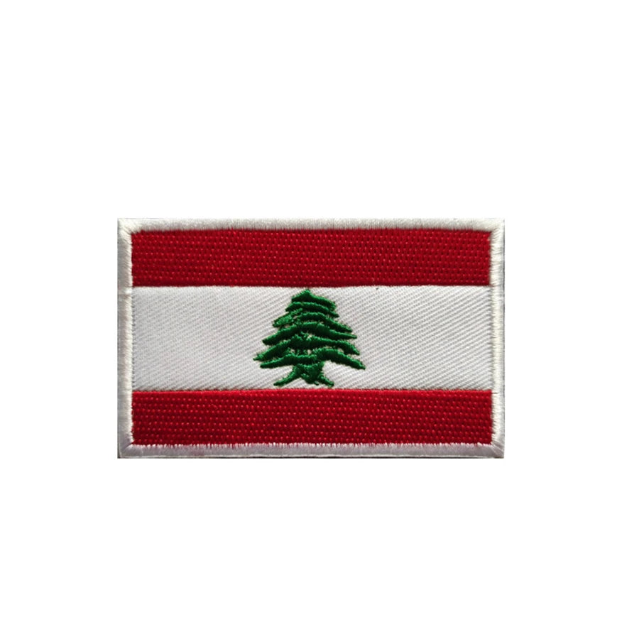 Patch Drapeau Brodé 3D Moyen-Orient & Asie du Sud – Velcro Hook & Loop, 8x5 cm, 25 Pays - BLACKBEARD OUTDOOR INDUSTRIES