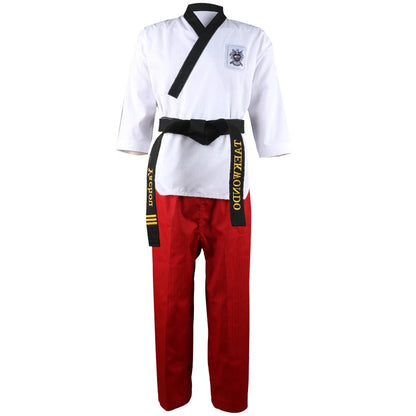 Dobok Taekwondo WTF – Uniforme Complet Veste + Pantalon – Poomsae / Dan – Enfant & Adulte - BLACKBEARD OUTDOOR INDUSTRIES