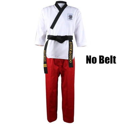 Dobok Taekwondo WTF – Uniforme Complet Veste + Pantalon – Poomsae / Dan – Enfant & Adulte - BLACKBEARD OUTDOOR INDUSTRIES
