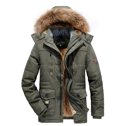 Parka Homme Hiver Coupe-Vent à Capuche Amovible – Polaire Chaude Grande Taille S-6XL - BLACKBEARD OUTDOOR INDUSTRIES