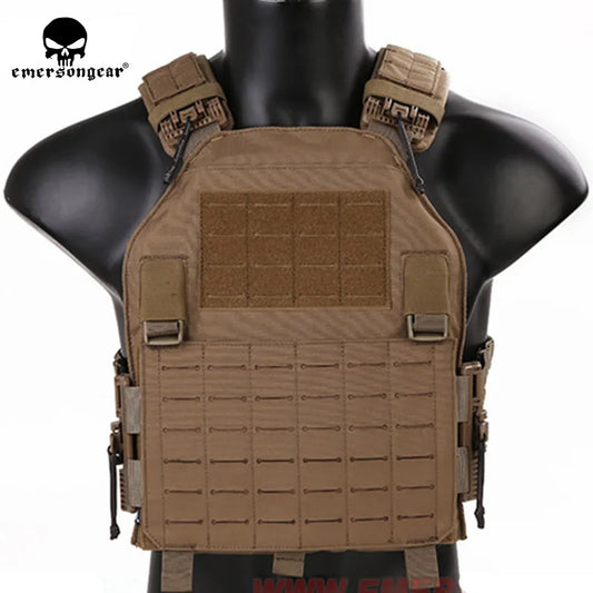 Porte Plaque EmersonGear 420 - Gilet Tactique Laser-Cut, Libération Rapide, Léger, MOLLE LCS pour Chasse - BLACKBEARD OUTDOOR INDUSTRIES
