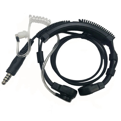 Laryngophone U94 PTT - Casque Tactique Nato pour Walkie Talkie, Compatible Baofeng, Kenwood, TYT, et Plus - BLACKBEARD OUTDOOR INDUSTRIES