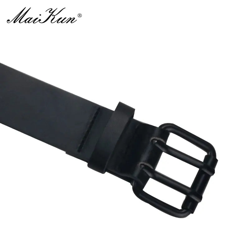 Ceinture Femme en Cuir PU Noir avec Boucle à Piquet et Trous d'Échappement – Ceinture de Taille Punk Gothique, Style Harajuku, Accessoire Tendance - BLACKBEARD OUTDOOR INDUSTRIES