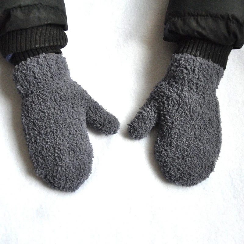 Paire de gants pour enfant en velours hiver Ma boutique