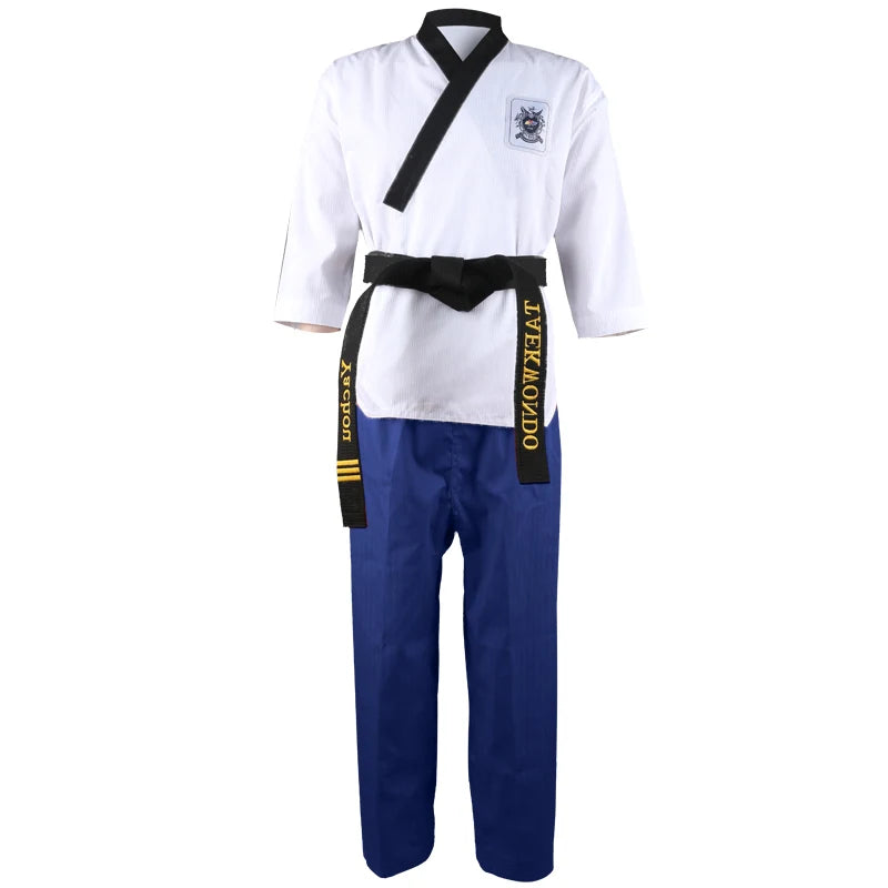 Dobok Taekwondo WTF – Uniforme Complet Veste + Pantalon – Poomsae / Dan – Enfant & Adulte - BLACKBEARD OUTDOOR INDUSTRIES