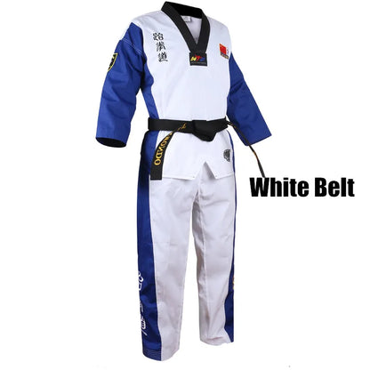 Dobok Taekwondo WTF – Uniforme Complet Veste + Pantalon – Poomsae / Dan – Enfant & Adulte - BLACKBEARD OUTDOOR INDUSTRIES