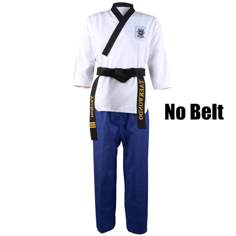 Dobok Taekwondo WTF – Uniforme Complet Veste + Pantalon – Poomsae / Dan – Enfant & Adulte - BLACKBEARD OUTDOOR INDUSTRIES