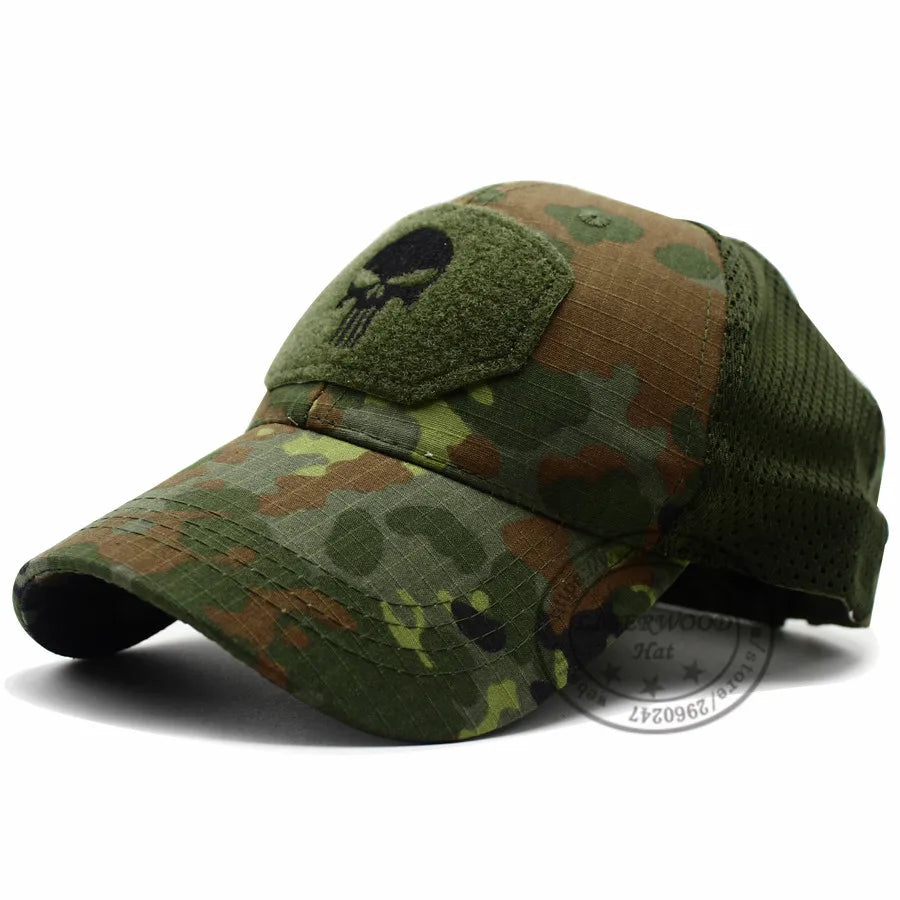 Casquette Tactique LIBERWOOD Skull Operator – Style SWAT, Forces Spéciales, Airsoft & Outdoor - BLACKBEARD OUTDOOR INDUSTRIES