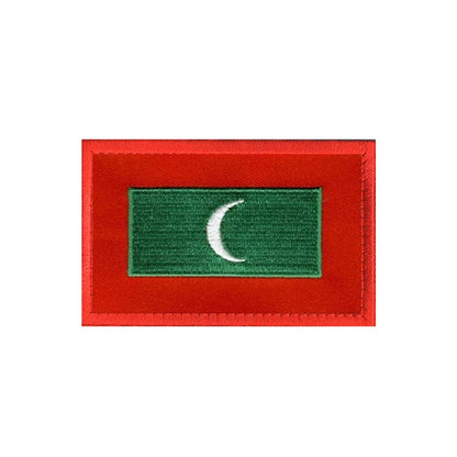 Patch Drapeau Brodé 3D Moyen-Orient & Asie du Sud – Velcro Hook & Loop, 8x5 cm, 25 Pays - BLACKBEARD OUTDOOR INDUSTRIES