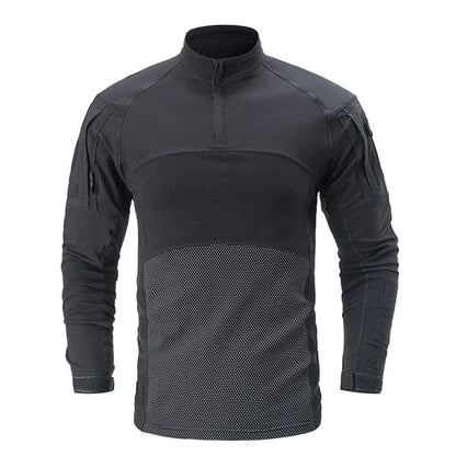 Chemise Tactique Camouflage Homme – Respirante Anti-Égratignures Manches Longues