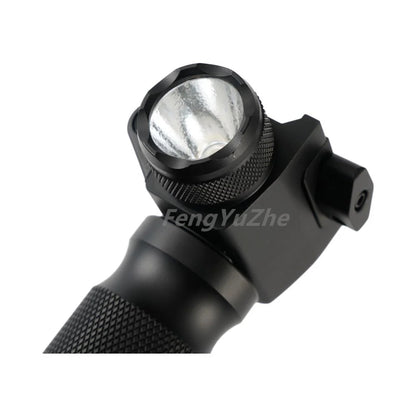 Poignée tactique lampe LED 200 lm et laser rouge