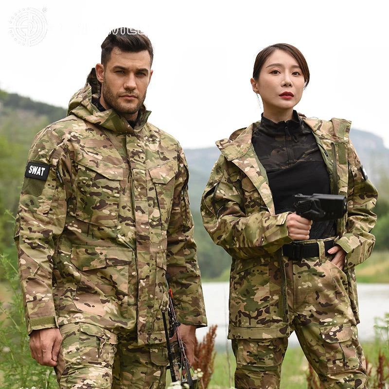 Veste Tactique M65 Camouflage Homme – Veste de Randonnée Imperméable avec Capuche - BLACKBEARD OUTDOOR INDUSTRIES