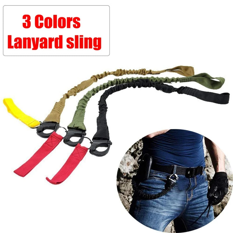 Sangle de Fusil de Chasse Multifonction – Sling Tactique en Nylon avec Crochet Métallique et Corde à Libération Rapide BLACKBEARD OUTDOOR INDUSTRIES