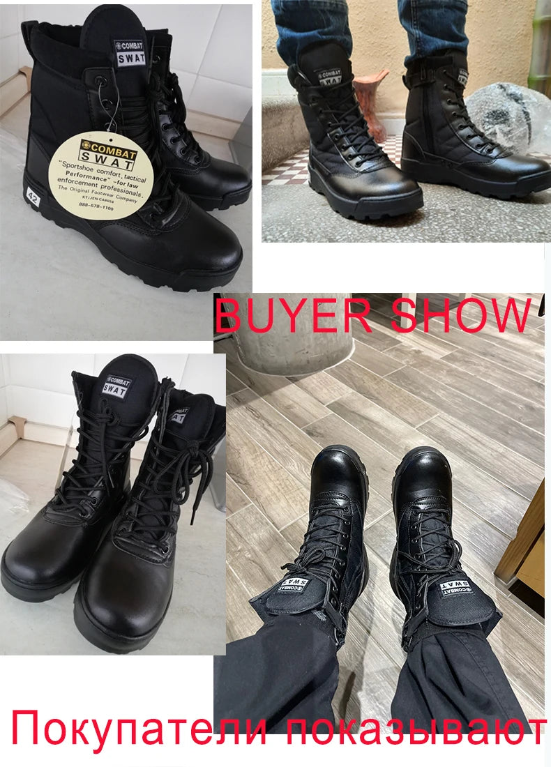 Bottes Tactiques Militaires Homme – Style Armée / Combat – Bottines de Sécurité Désert Résistantes - BLACKBEARD OUTDOOR INDUSTRIES