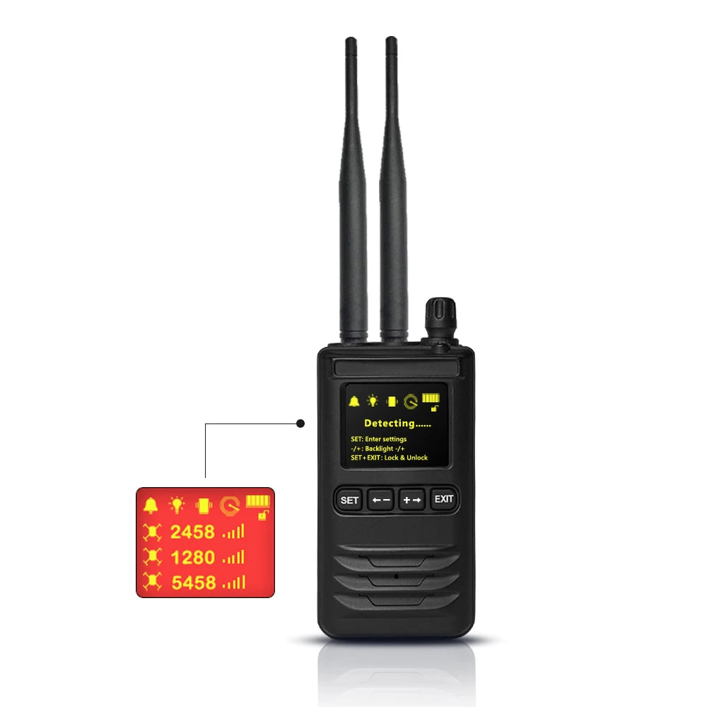 Détecteur de drones RF portable VIGIL N2, 0,9–5,9 GHz