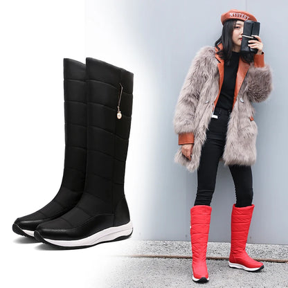 Bottes de neige montantes femme doublées